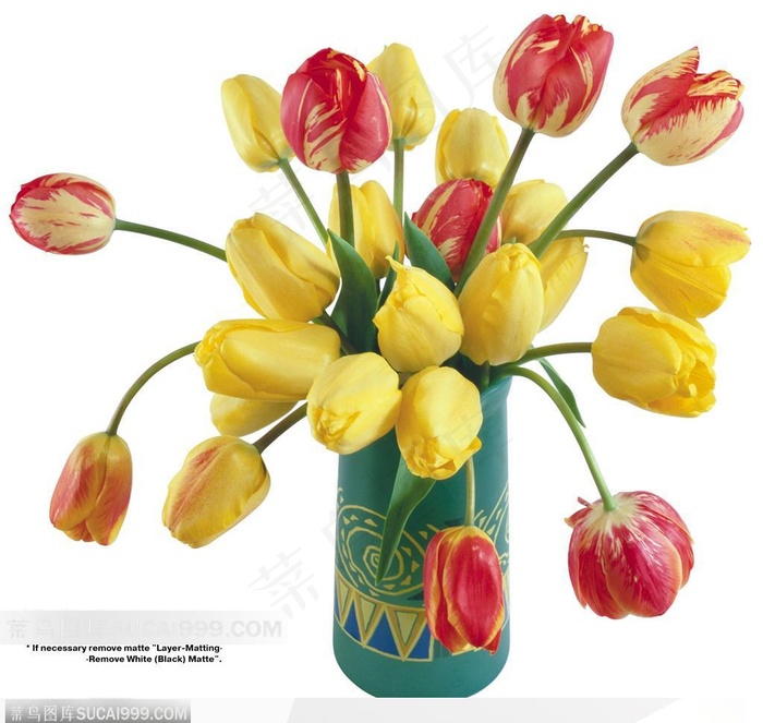 节日饰品-一束漂亮的郁金香