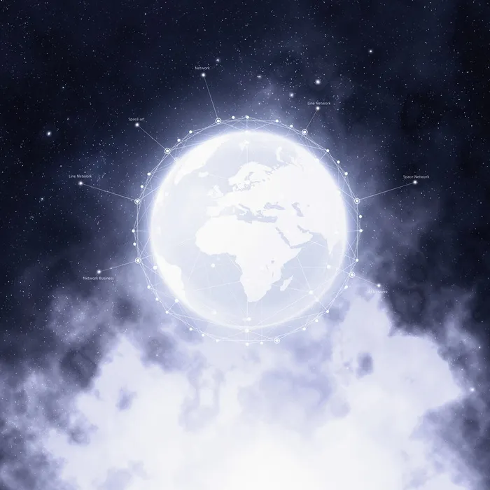 星球太空美丽风景psd模版下载