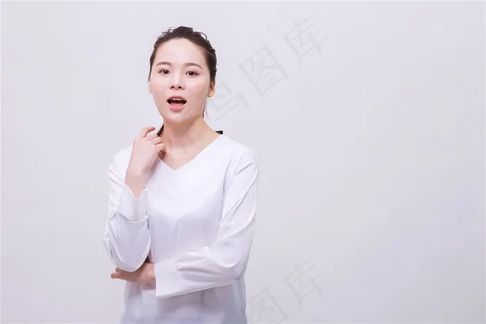 清新美女素颜特写