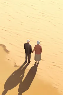 老人复古背影背景