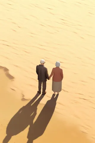 老人复古背影背景