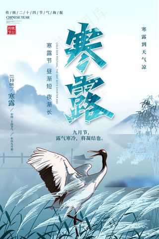 寒露节气海报