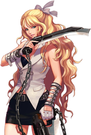 刀具女孩素材人物卡通简笔