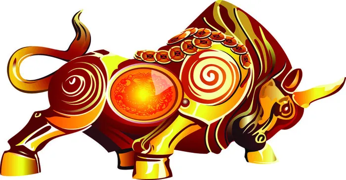 金牛牛年素材psd模版下载