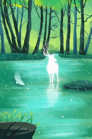 谷雨二十四节气海报设计