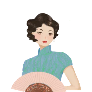 传统旗袍美女 (24)