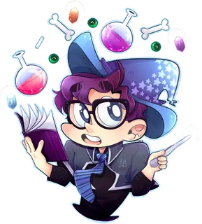 博士卡通人物素材简笔