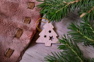 圣诞节圣诞挂件装饰元素静物特写场景(125)