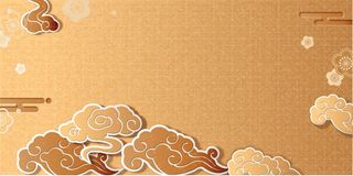 黄色大气展板背景