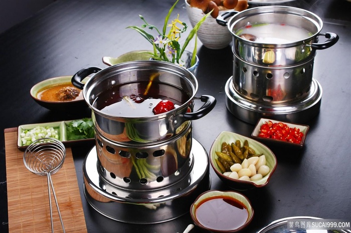 不锈钢厨具场景火锅图片