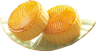 中秋节月饼png晶莹剔透的月饼高清素材