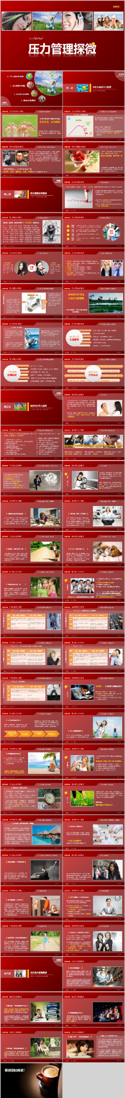 人力资源培训-压力管理探微 PPT模板