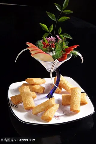 脆炸米酒的美食图片