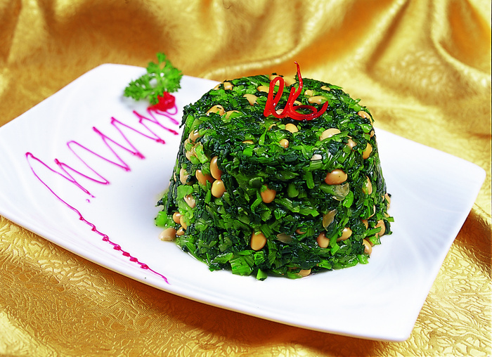 1009LC-0482青菜拌黄豆