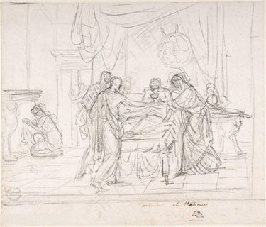 大卫油画素描抢救装饰画