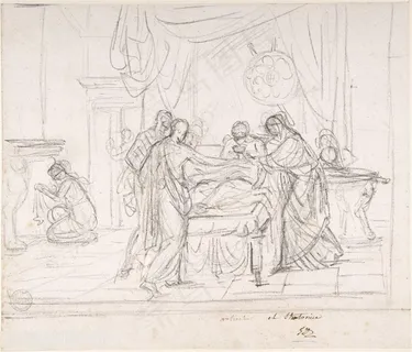 大卫油画素描抢救装饰画