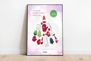 圣诞节销售用品海报