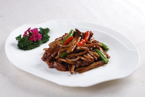 CXC00263茶树菇炒牛柳... CXC00263茶树菇炒牛柳...