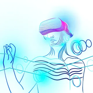 科技人工智能虚拟现实VR元宇宙海报模板PSD分层设计素材 科技人工智能虚拟现实VR元宇宙海报模板PSD分层设计素材