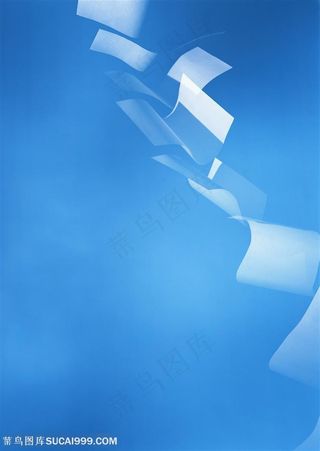 纸张特写-在空中飞舞的纸张