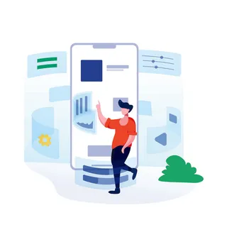 扁平化人物场景办公互联网等距ai矢量设计网页海报UI素材插画