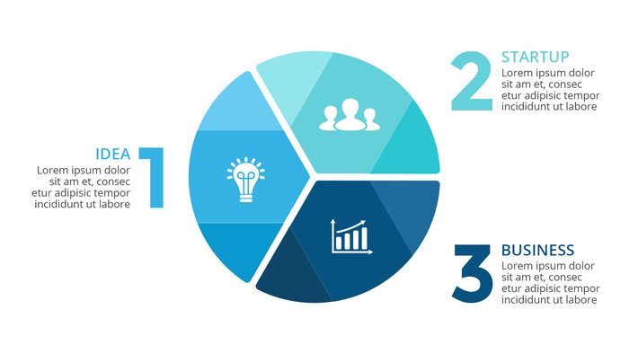 数据图表统计图形分析分类商务会议办公图标PSD模板素材