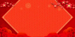2022虎年新年春节卡通模板喜庆节日背景