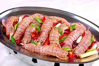 砂锅石锅美食煲类特色菜怀旱锅爬爬虾