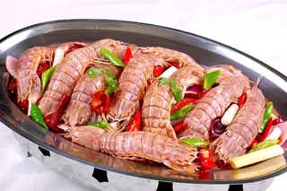 砂锅石锅美食煲类特色菜怀旱锅爬爬虾