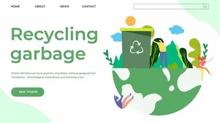 英文环保宣传海报PSD模板