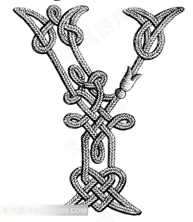 时尚花纹字母Y 时尚花纹字母Y