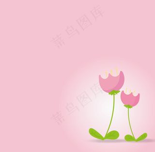 郁金香粉色背景图片