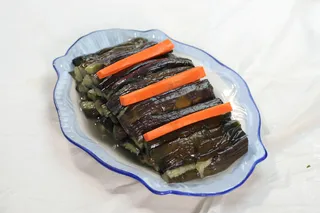 16东北蒸茄子 东北饺子园