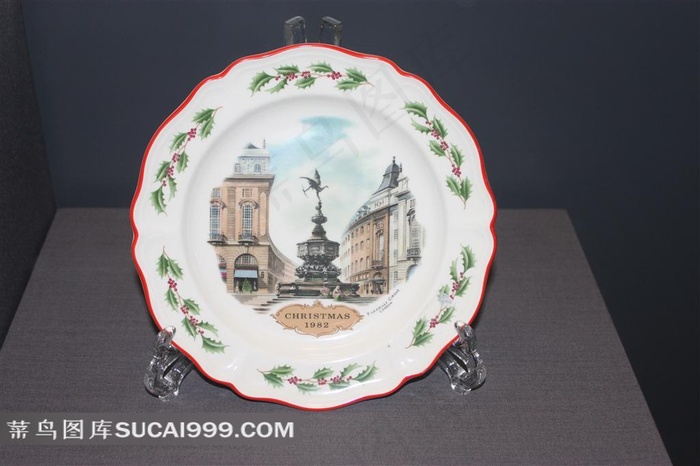 纪念碟子摄影素材