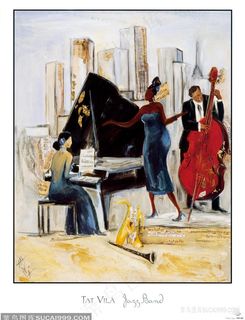 音乐钢琴艺术家插画