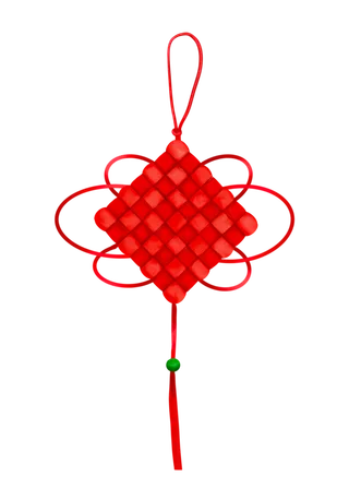 红色平安结中国结免扣素材