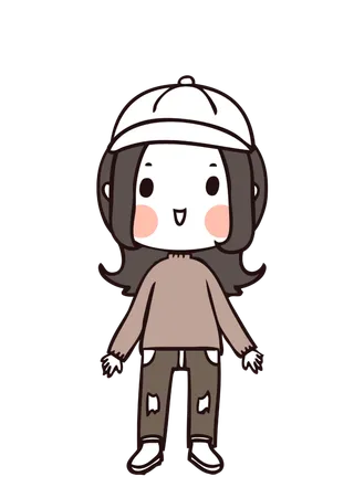 简约风PNG卡通小人动漫动画人物免扣图片素材 (26)