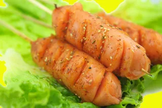 烧烤美食烤肉街边小吃油炸烤热狗