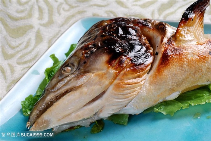 烤类三文鱼头
