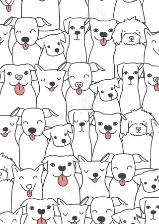 可爱小狗 伸舌头表情包