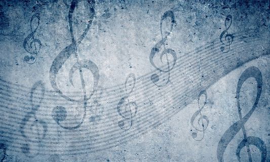 大小浮动的音乐符