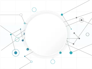 线条科技网络圆圈科技kv主视觉素材