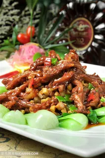 干烧鹅掌中华美食摄影图 干烧鹅掌中华美食摄影图