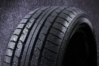 汽车轮胎高清纹理特写