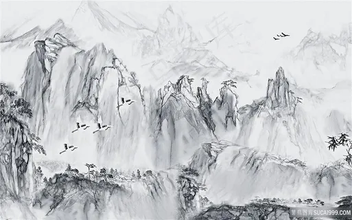 冬天的雪景风景字画高清分辨率喷绘打印办公室挂画素材山水花草 冬天的雪景风景字画高清分辨率喷绘打印办公室挂画素材山水花草