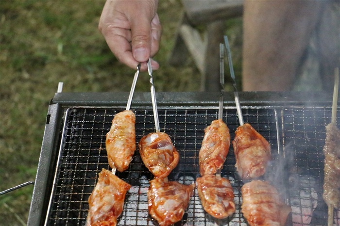 户外考鸡翅高清图