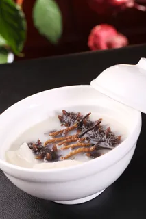 虫草炖活海参 (1)