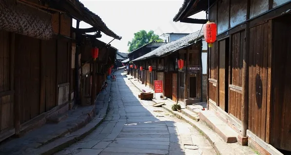 四川尧坝古镇风景