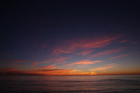 海上朝霞唯美风景图片 海上朝霞唯美风景图片