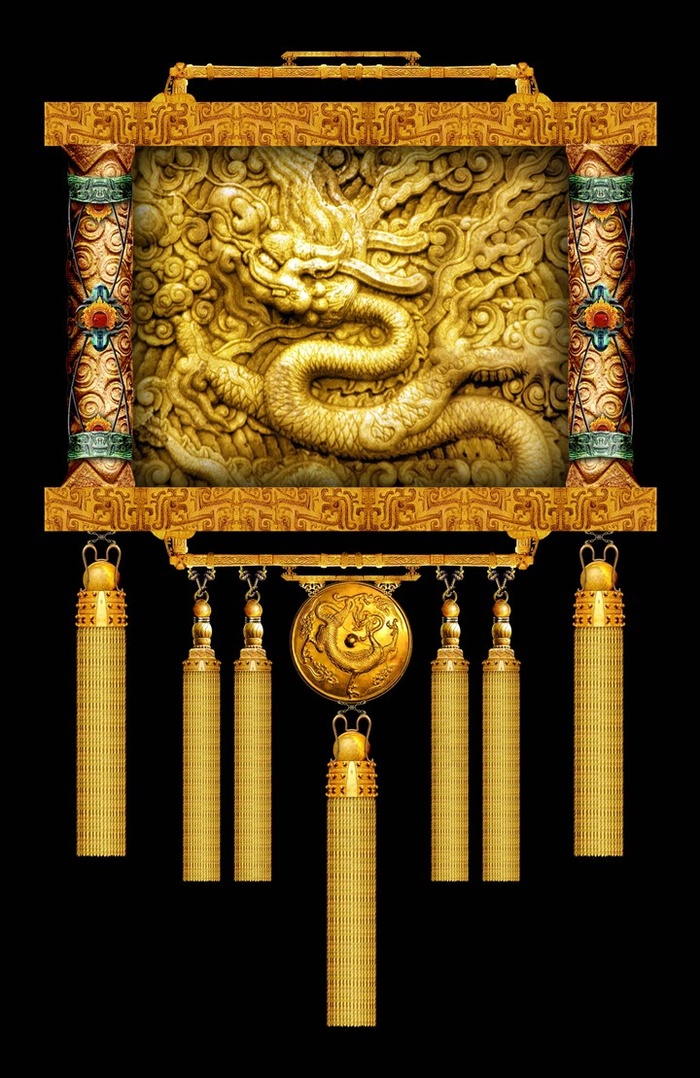 古龙纹风格底纹